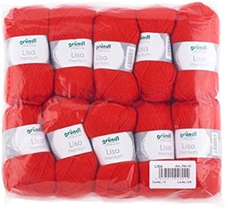 Grundl Lisa Premium Balls, Acrylic, White, 34 x 31x 8cm, Pack of 10