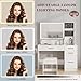 AMERLIFE Makeup Vanity Table Set with Sliding & LED Lighted Mirror, 45