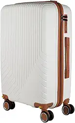 Mala de Viagem Media em Polipropileno 4 rodas 360 - AeroMalas Miami (Branco)