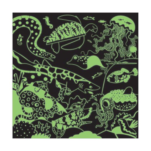 Mudpuppy Puzzle Ocean Iluminado en la Oscuridad 500 Piezas para Niños y Familias, Rompecabezas con Tema Oceánico que Brilla en la Oscuridad miniatura 4