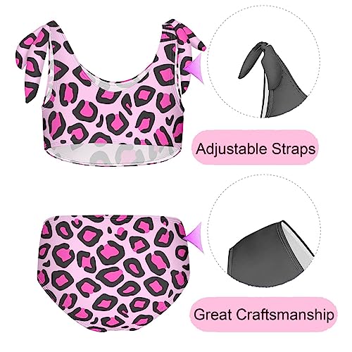 Image of CaTaKu Cute Hawaiian Girls Bathing Suit Toddler Girl Swimsuit Bikini Set for Girls Swimwear Two Piece Size 3-12T