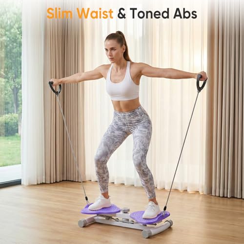 Image of NEWBULIG Waist Twister Machine Exercise, Ab Twister Board with 300 lbs Capacity, Quiet Home Gym Equipment for Core & Belly Workout