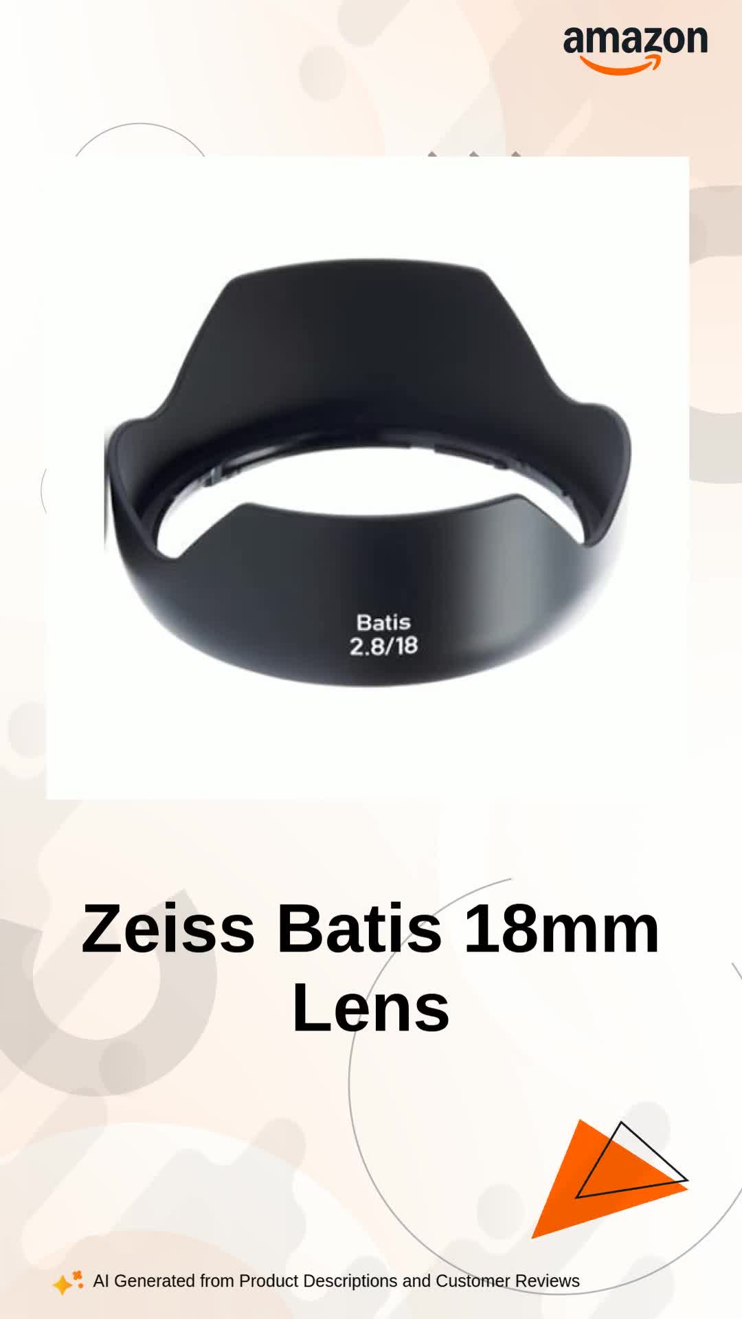 Zeiss Carl Zeiss Batis 2.8/18 Super Wide-Angle Camera Lens for