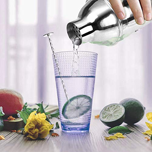 Cocktailshaker Cocktail mixer Roestvrijstalen barman Cocktail Shaker Kit ingebouwde zeef 750ML Voor gemengde dranken… - Afbeelding 8