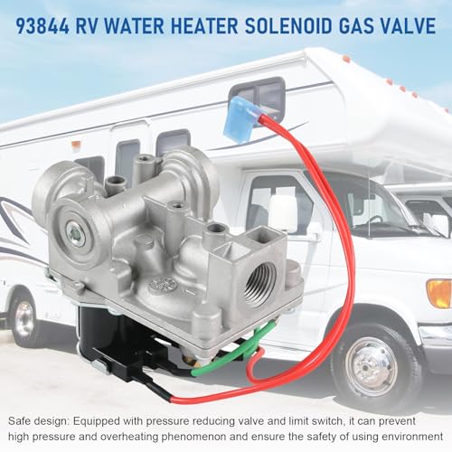 Image of 93844 RV Water Heater Solenoid Gas Valve | Replacement For Atwood Water Heater GC6AA-10E GC10A-4E G6A-8E, Replace 92078 93870 93321