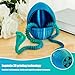 3D Printed Snake Egg, Vivid 3D Printed Fidget Animals Snake in Egg Creative 3D Printed Toys Snake Fun 3D Printed Articulated Snake Decorative 3D Printed Toys for Desk Decor Relaxing Toys (Blue)