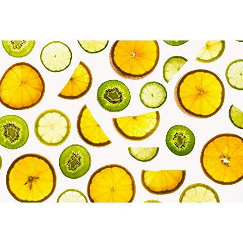 Affiche poster rondelles de citrons et kiwis Fabulous 91x137cm