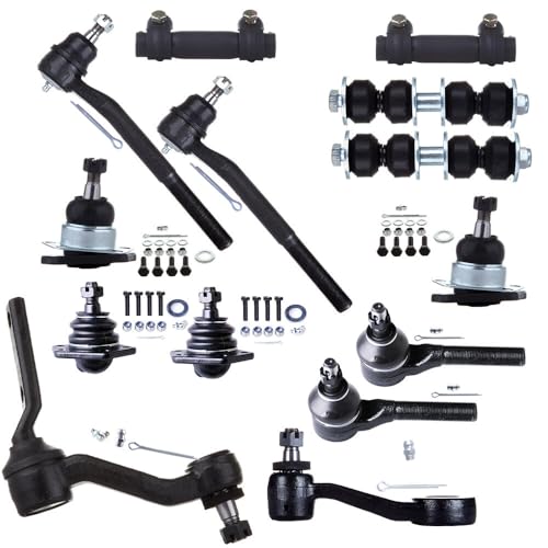 SCITOO 14pcs Front Suspension Kit Tie Rod End Adjusting