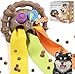 Hund und günstig Kaufen-Romicta Schnüffelball für Hunde, interaktives Hundespielzeug, Slow-Food-Training gegen Langeweile und Energie, Interaktives Hundespielzeug tragbarer Haustier Snuffle Ball Toy Langlebig & Sicher