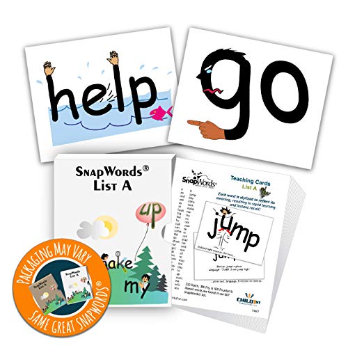 Child1st Publications Snapwords List A Teaching Sight Word Cards