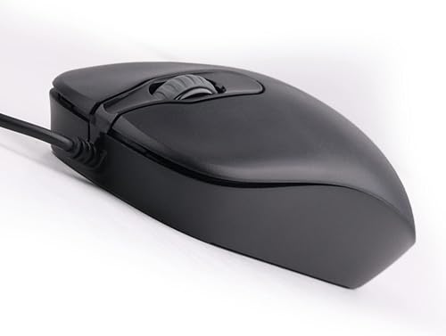 SGIN Ratón de computadora USB con cable, mouse de computadora USB silencioso con desplazamiento preciso y suave, uso de mano derecha o izquierda,