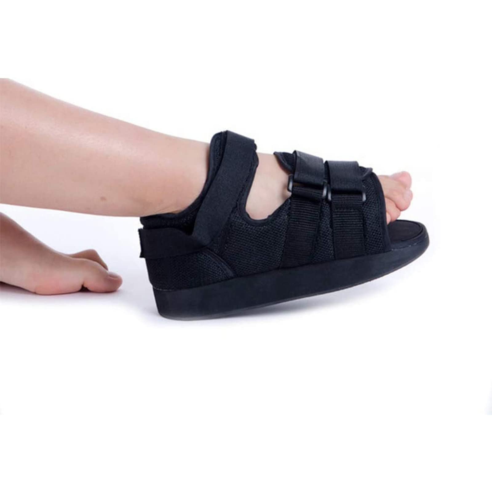 Zapato Postquirurgico Ortopédicos Calzado Postoperatorio para Calzado Quirúrgico - Operación Posquirúrgica - Operaciones De Posicionamiento, Ayudas De Rehabilitación,Negro,L
