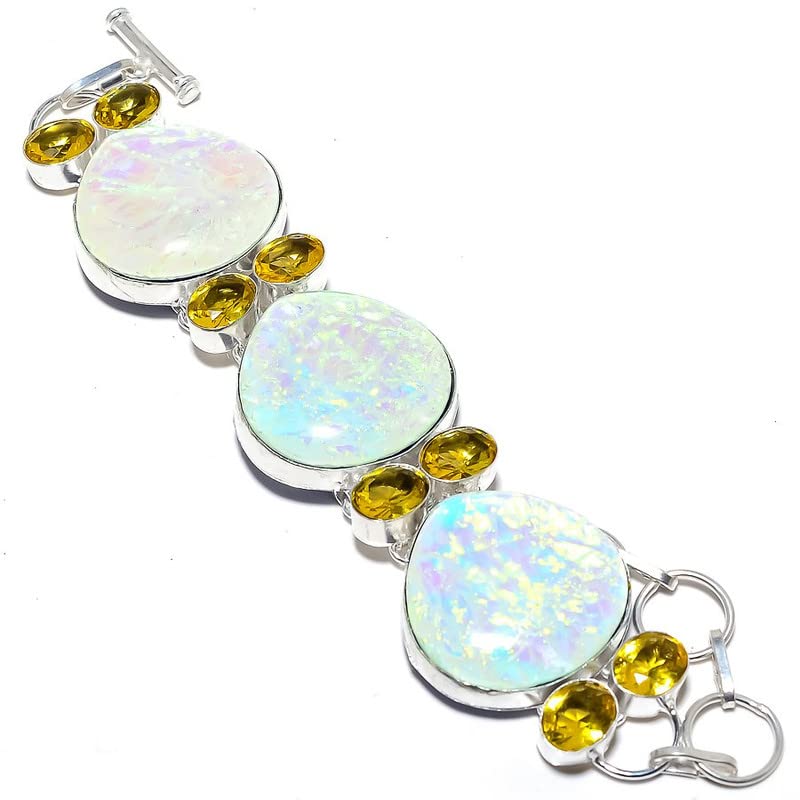 Bracelet ajustable en opale et citrine pour en finir avec les bijoux trop serrés