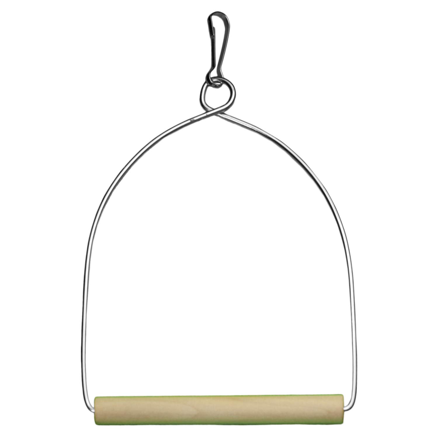 Arquivet Altalena in Metallo e Legno per Uccelli 12 cm - Giocattoli Uccelli - Accessori Gabbia per Uccelli - Altalena per pappagalli, parrocchetti, piccioncini - Accessori Gabbia Uccelli