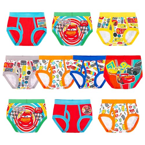 Image of Disney boys Pixar Cars 100% Cotton Underwear With Lightning Mcqueen, Mater, Cruz & More Sizes 18m, 2/3t, 4t, 4, 6 and 8