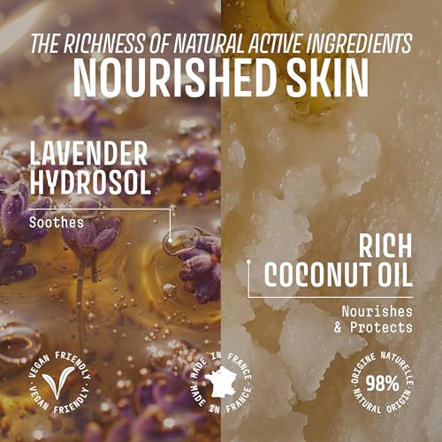 Image of Panier des Sens New Lavender Liquid Hand Soap, 16.9 fl oz | Premium French Liquid Hand Soap | Savon de Marseille Soap | 97% Natural Ingredients | Gentle Daily Cleansing