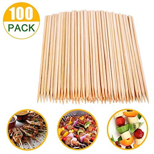 Natural Bamboo Skewers， Wooden Skewers,Skewer Sticks,kebab Sticks,Short Skewers,Wooden Kebab Skewers -Skewers for Fruit