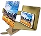 Universal tragbarer Falten Smartphone 3D Screen Magnifier für alle Smartphone Arten. Smartphone Bildschirm Vergrößerungslupe mit 3D Effekt. Gold