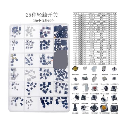 Microswitch et bouton poussoir kit de composants pour rénover vos télécommandes de maison