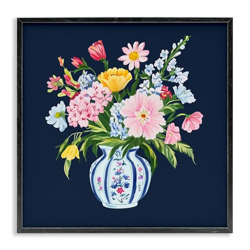 Cadre Noir Vase Chinoiserie Stupell Industries pour Salon Moderne