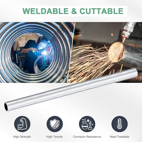 Tube aluminium 6063 rigide 400mm pour construction mécanique durable