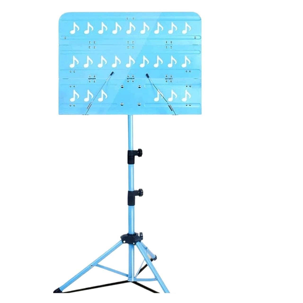 Leggio Portatile e Leggero Leggio Portatile Supporto per Spartiti in Metallo Supporto per Spartiti Regolabile in Altezza Leggio Spartiti Musicali da Orchestra(Blue)
