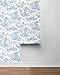 NextWall Chateau Toile Peel and Stick Wallpaper (Blue Bell)