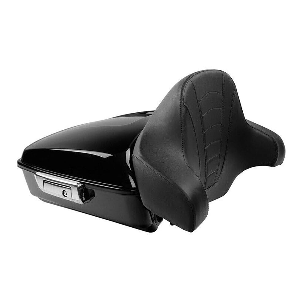 XIOUMAAN Chopped Pack Trunk Pad Mount Tour Pak Synthetic leather+Foam Rear CPTPMFFHTPTSG0