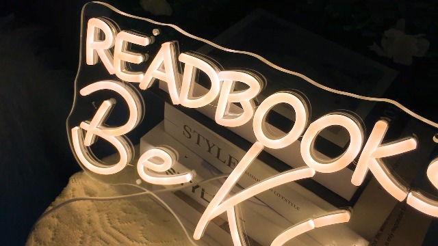 Read Books and Be Kind Neon Sign Letter LED Neon Lights Dimmable