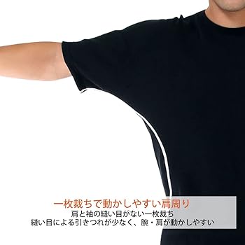 Amazon.co.jp: [ひだまり] 男女兼用 スペース DRY-WEAR 半袖 Tシャツ M