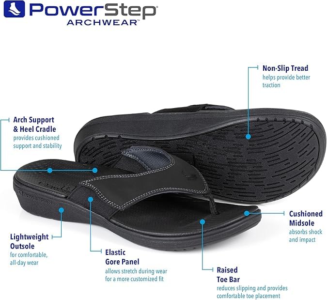PowerStep Women's Sandals Flip-Flop3