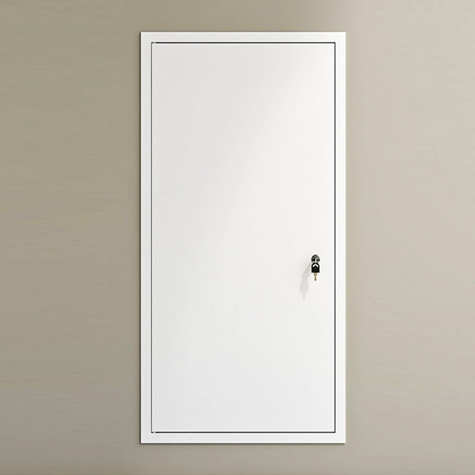 Pannello di Accesso in Metallo Bianco a Filo, sportello di Accesso Idraulico ed Elettrico bloccabile per Un Facile Accesso, sportello di Apertura per pareti in cartongesso per Interni, Super