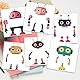 AHANDMAKER 6 Art Lustige Roboter Lichtschalter Aufkleber Bunte Cartoon Roboter Thema Wand Aufkleber Schalter Aufkleber Für Lichtschalter Outlets Ledge Schlafzimmer Klassenzimmer