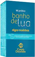 Corpo Dourado Banho de Lua - Kit Prático Pelos Dourados Algas Marinhas (6 Itens)