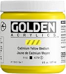 Golden 0001380-3 5oz. Heavy Body Acrylic Paint - Titanium White by Golden Artist Colors