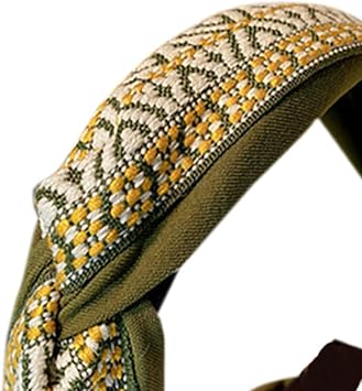 3PCS Headbands for Women's Hair Boho Wrap Tie Fashion Hairbands Elastic Twist Hair Scarf Pretty Bow Tie Hair Bands Wide Alice Hair Bands for Women Uk and Girls (Houndstooth13C)