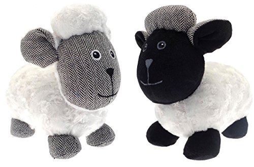 Preisvergleich Produktbild Türstopper, Schaf, Tweed, beschwert, Schwarz, Weiß, 1 Stück