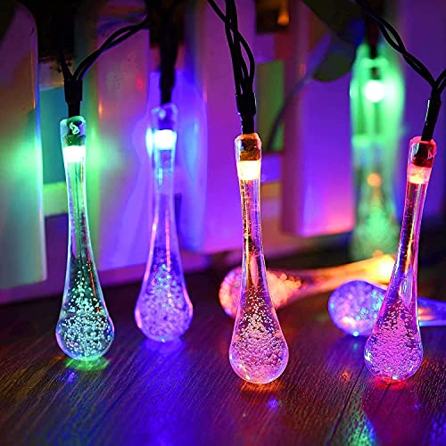 Xenith 14 LED Crystal Bubble Waterdrop Fairy String Lights for Diwali Christmas Xmas Tree New Year Party Birthday Wedding Garden Indoor Outdoor Decoration Light (Multicolor, 3.5 Meter)