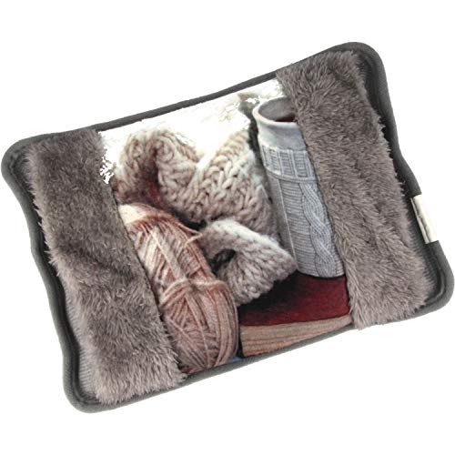 MovilCom® Bolsa de Agua Caliente Eléctrica | Caliente en 15 min | Calientamanos | Dolor muscular, espalda, menstrual (Mod 114)
