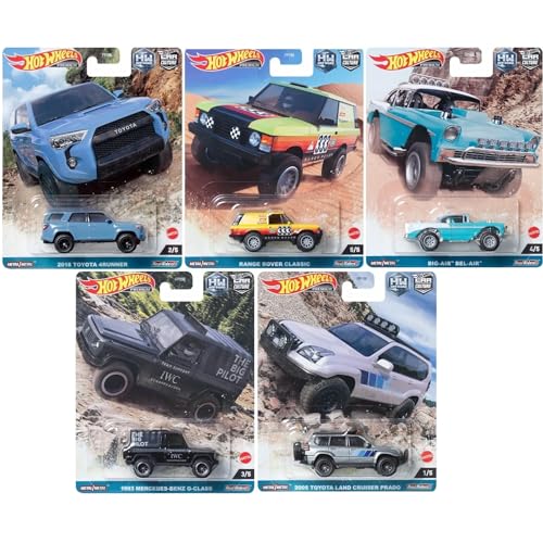 Hot Wheels Car Culture 2023 Off Road Set 5 Vehículos miniatura 1