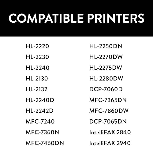 Miniatura 5 de SPEEDYINKS Cartucho de tóner compatible de repuesto para Brother TN450 TN420 de alto rendimiento (negro, paquete de 2) compatible con MFC 7360N