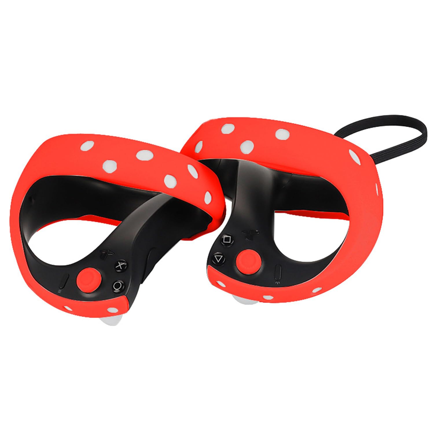 Adhiper Silicone Handle Cover Protector for Sony PlayStation VR2(PS VR2) Handle,Sweat-Proof and Washable Cover for Sony PlayStation VR2(PS VR2) Handle(Red)