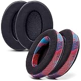 Velour Style Pack | WC Wicked Cushions Replacement Earpads for ATH M50X - Fits Audio Technica M40X / M50XBT / HyperX Cloud & Cloud 2 / SteelSeries Arctis 3/5 / 7 / 9X & Pro Wireless/Stealth 600
