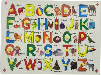 AVMART Wooden 3D Puzzle A-Z Colored Characters with Knobs Educational and Learning Toy for Kids (Alphabet) (12x9 Inch) (B0BB9RSGJV) Amazon Price History, Amazon Price Tracker
