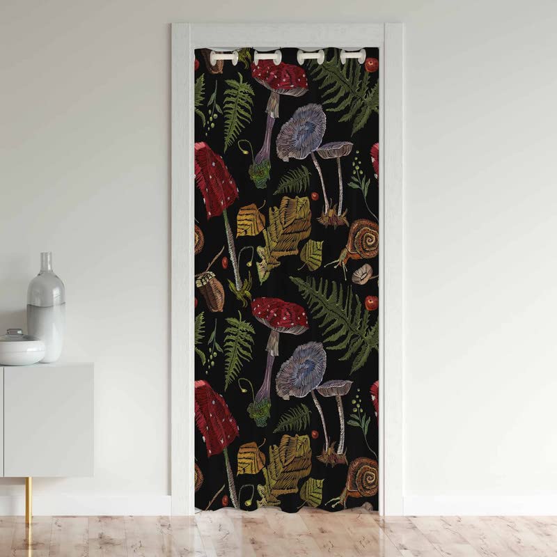 Loussiesd Mushroom Doorway Curtain Privacy