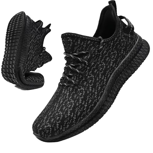 Image of Mens Slip On Walking Shoes Lightweight Breathable Non Slip Running Comfortable Gym Tennis Athletic Fashion Sneakers Men
