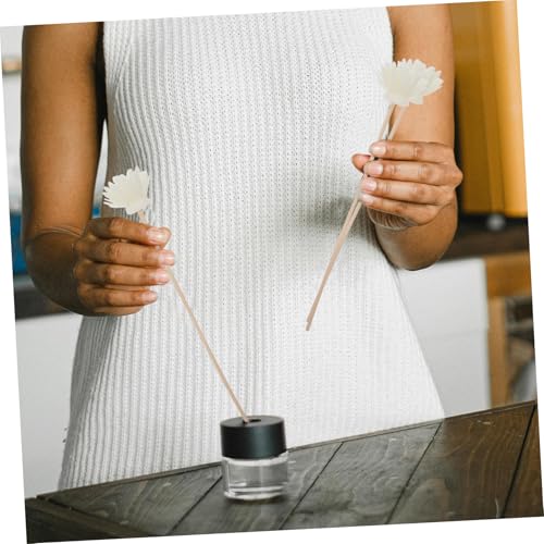Difusor Aromático con 30 Varillas de Rattan Blanco Natural miniatura 5