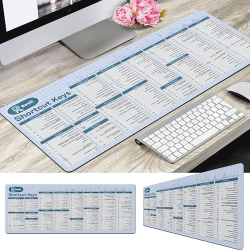 Image of Autodesk Revit Shortcut Keys Mouse Mat, Revit Cheat Sheet Revit Quick Reference Extra Large Mousepad Gift for Architect Office Desk Decor Desk Mat KMH