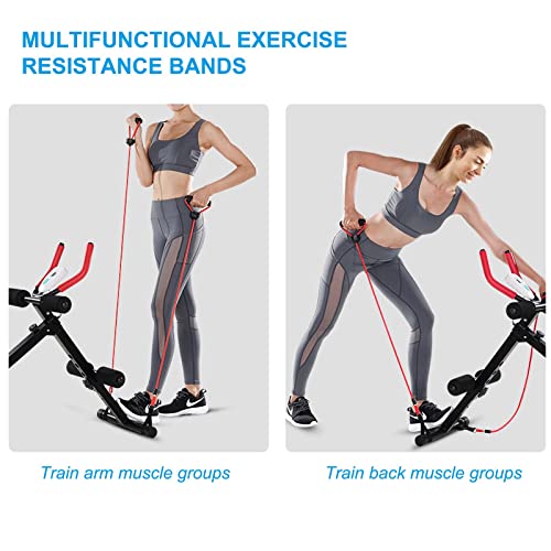Core And Abdominal Trainers, Ab Exercise Machine, Ab Workout Fitness Equipment, Strength Training, Height Adjustable Sit Up Function With Resistance Bands #TOP2