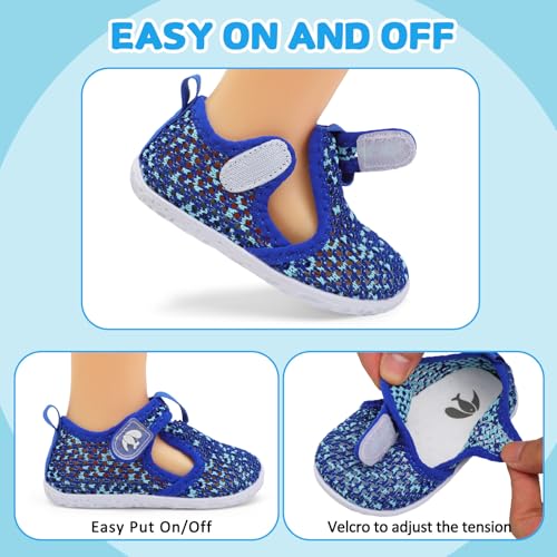 Image of FEETCITY Boys Girls Water Shoes Kids Aqua Socks Quick Dry Barefoot for Beach Swimming Pool
